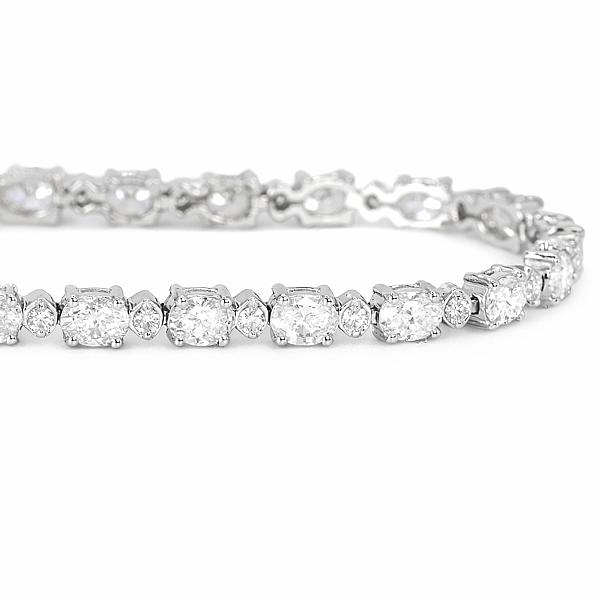 Image of 4.76ct Natural Fancy Diamond Bracelet in White Gold