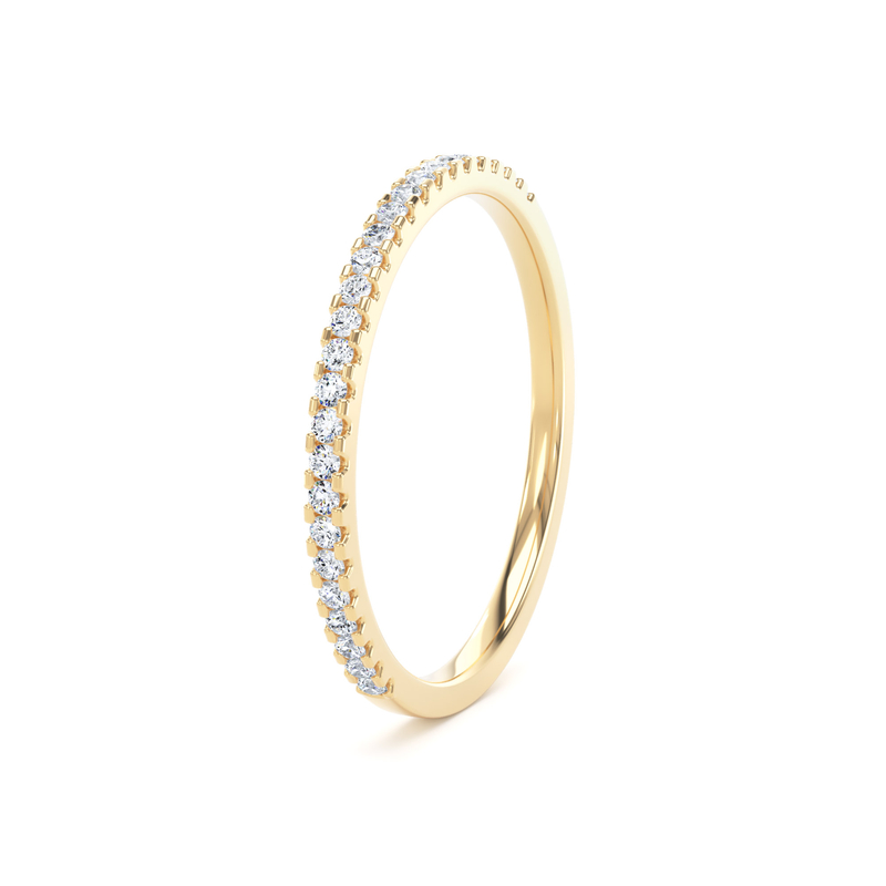 Diamond Set Round Brilliant Cut, Mini Claw Image