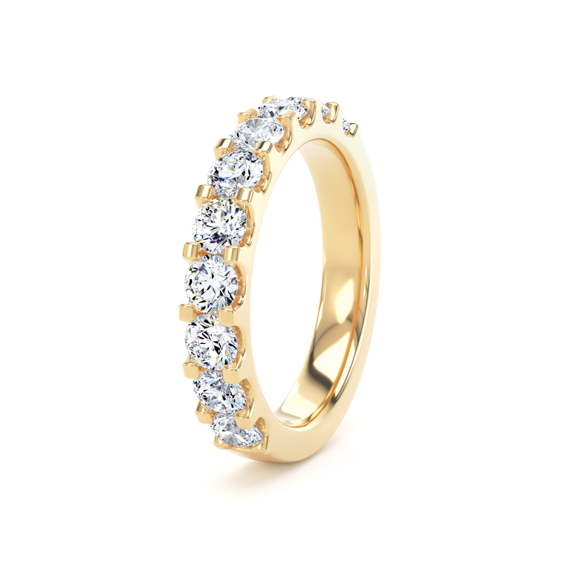 Diamond Set Round Brilliant Cut, Mini Claw Image