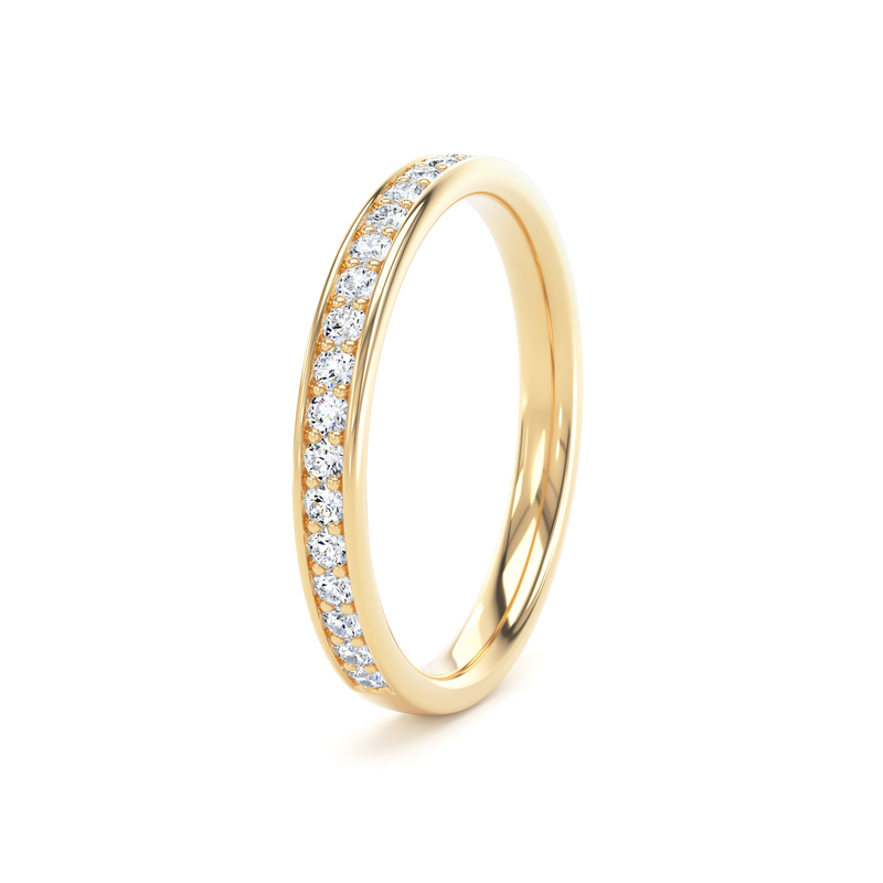 Diamond Set Round Brilliant Cut, Grain Channel Image