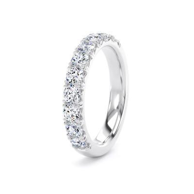 Diamond Set Round Brilliant Cut, French Pave / Fish Tail Image