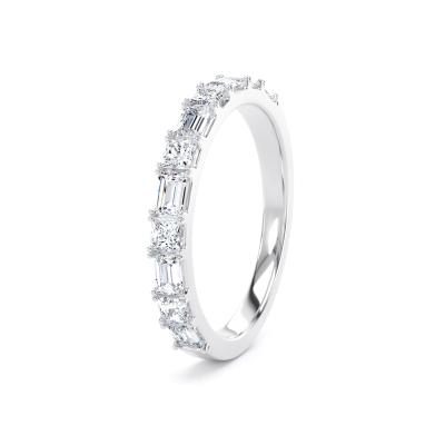 Diamond Set Princess Cut & Baguette, Castle & Claw Image