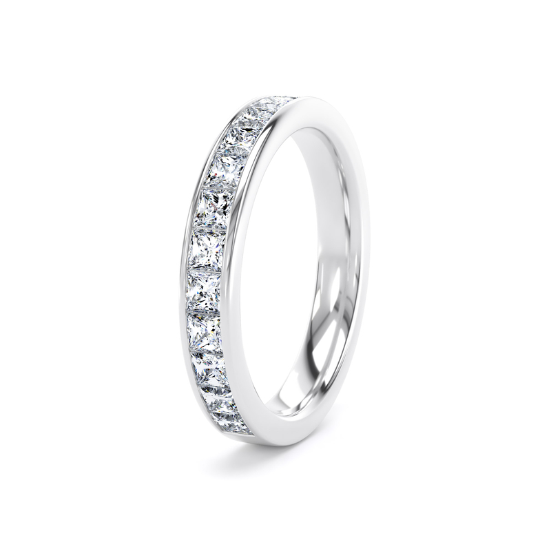 Diamond Set Princess Cut, Channel Set Image