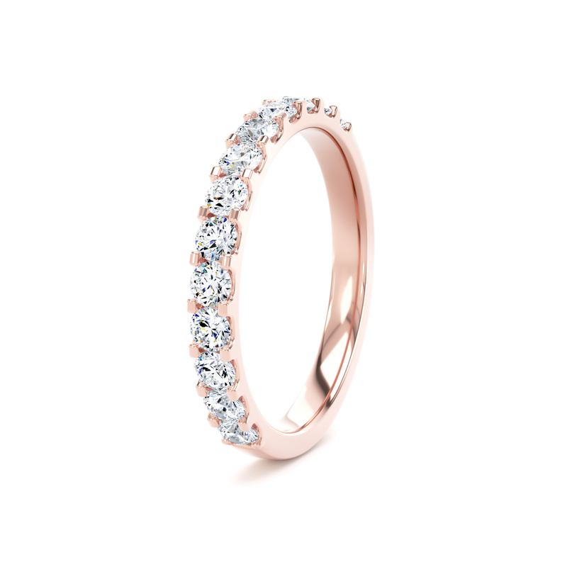 Diamond Set Round Brilliant Cut, Mini Claw Image