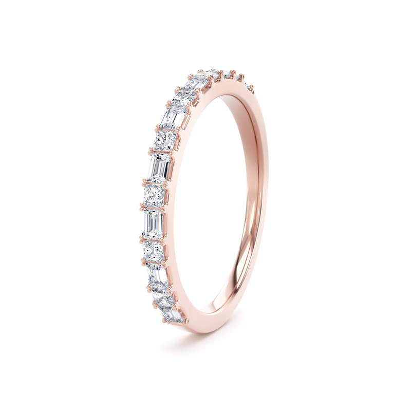 Diamond Set Princess Cut & Baguette, Castle & Claw Image