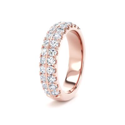 Diamond Set Round Brilliant Cut, Knife Edge Image