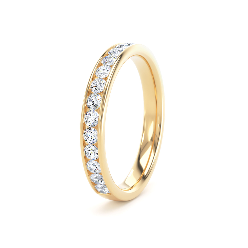 Diamond Set Round Brilliant Cut, Channel Set Image