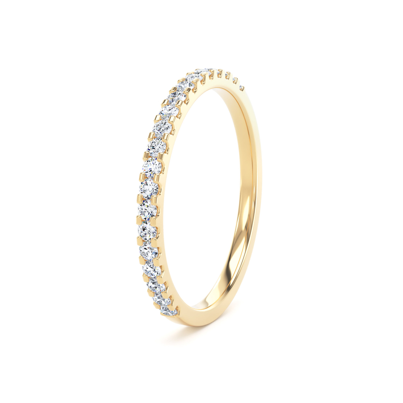 Diamond Set Round Brilliant Cut, Mini Claw Image
