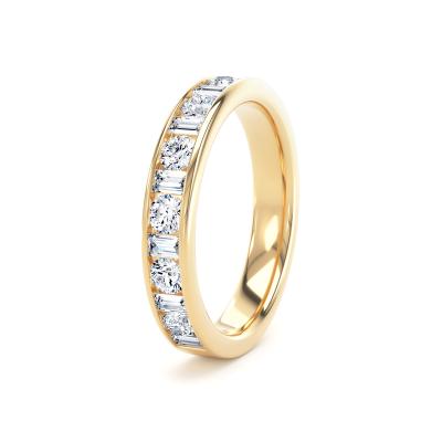 Diamond Set Round Brilliant & Baguette, Channel Set Image