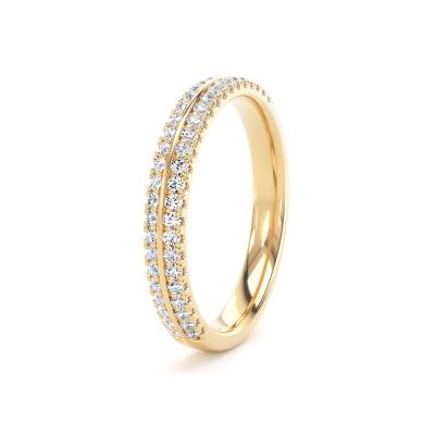 Diamond Set Round Brilliant Cut, Knife Edge Image