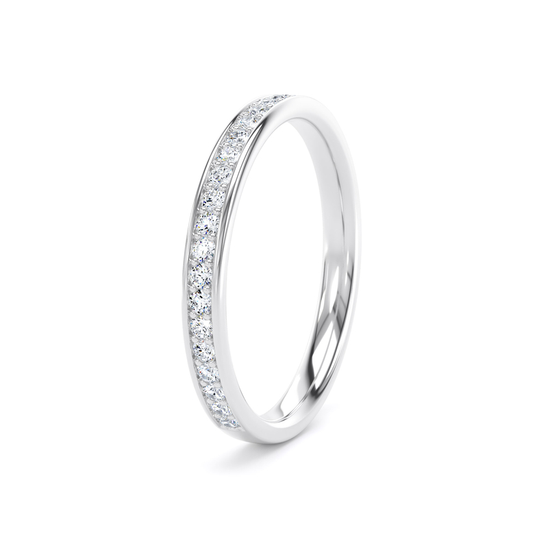 Diamond Set Round Brilliant Cut, Grain Channel Image