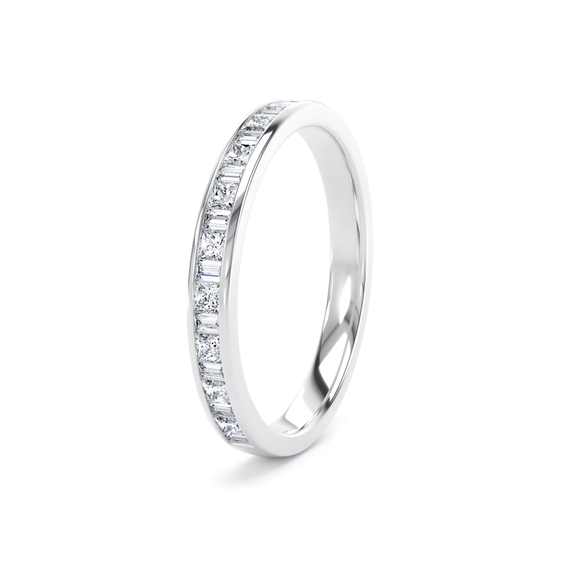 Diamond Set Princess Cut & Baguette, Channel Set Image