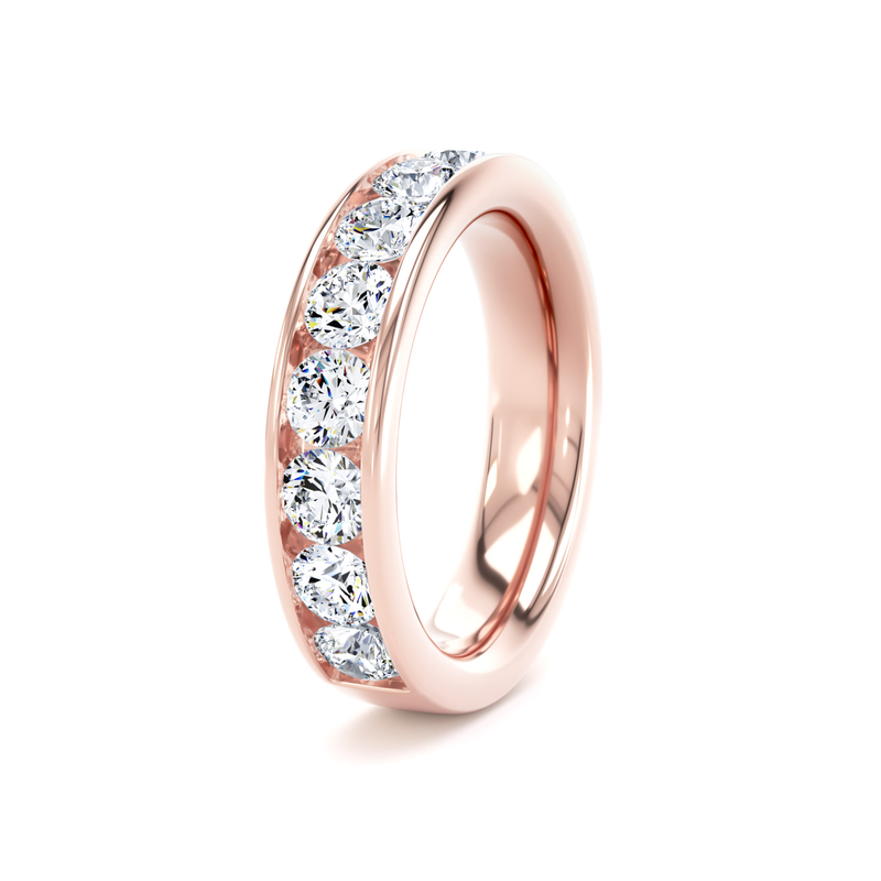 Diamond Set Round Brilliant Cut, Channel Set Image