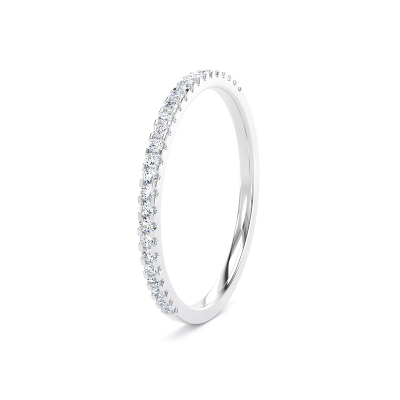 Diamond Set Round Brilliant Cut, Mini Claw Image