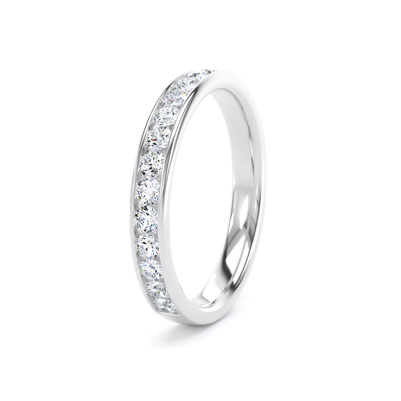 Diamond Set Round Brilliant Cut, Channel Set Image
