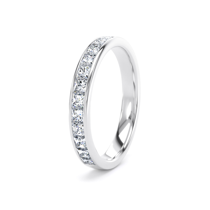Diamond Set Princess Cut, Channel Set Image
