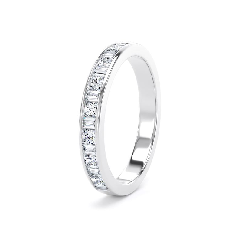 Diamond Set Princess Cut & Baguette, Channel Set Image