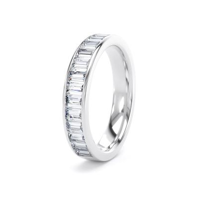 Image of Platinum Diamond Set Baguette Cut, Channel Set