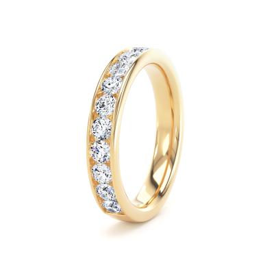 Image of Yellow Gold Lab Grown Diamond Bands 