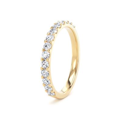 Image of Yellow Gold Lab Grown Diamond Bands 