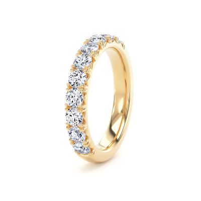 Image of Yellow Gold Lab Grown Diamond Bands 