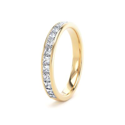 Image of Yellow Gold Lab Grown Diamond Bands 