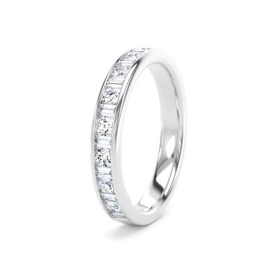 Image of White Gold Lab Grown Diamond Bands 