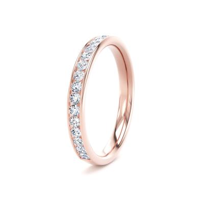 Image of Rose Gold Lab Grown Diamond Bands 