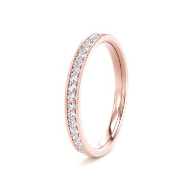Image of Rose Gold Lab Grown Diamond Bands 