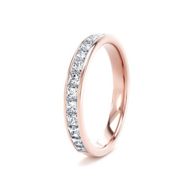 Image of Rose Gold Lab Grown Diamond Bands 
