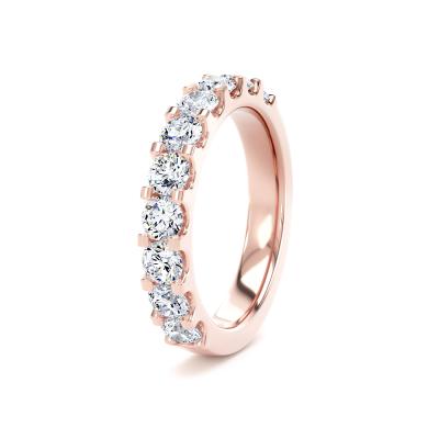 Image of Rose Gold Lab Grown Diamond Bands 
