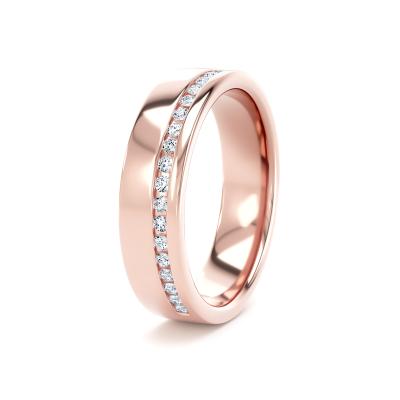 Image of Rose Gold Lab Grown Diamond Bands 