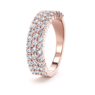 Image of Rose Gold Lab Grown Diamond Bands 