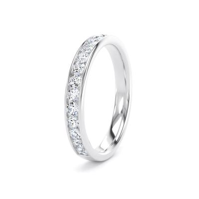 Image of Platinum Lab Grown Diamond Bands 