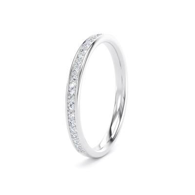 Image of Platinum Lab Grown Diamond Bands 