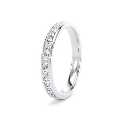 Image of Platinum Lab Grown Diamond Bands 
