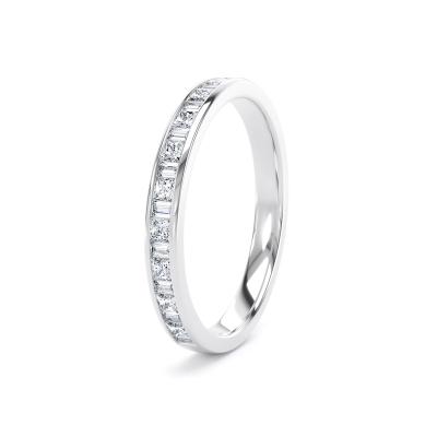 Image of Platinum Lab Grown Diamond Bands 