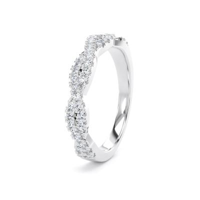 Image of Platinum Lab Grown Diamond Bands 