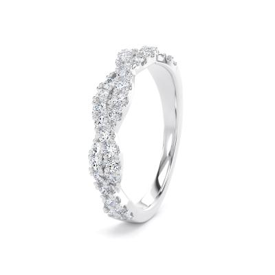 Image of Platinum Lab Grown Diamond Bands 