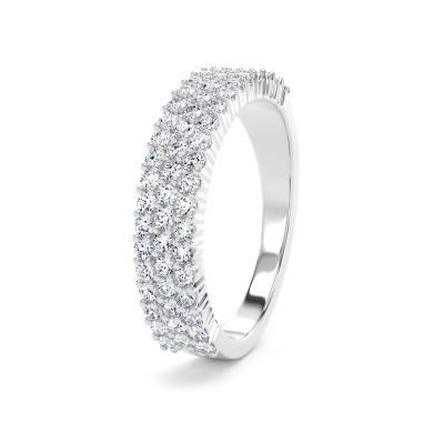 Image of Platinum Lab Grown Diamond Bands 
