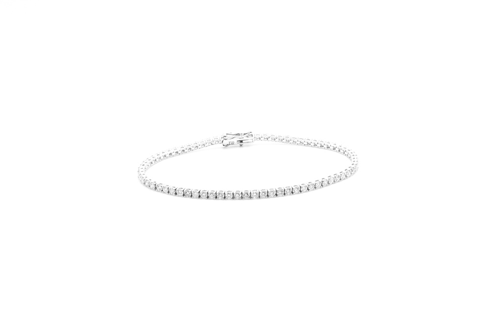 5.00ct Lab Grown Diamond Tennis Bracelet in White Gold Image