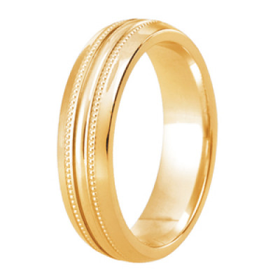 Image of Yellow Gold Diamond Cut Traditional Court