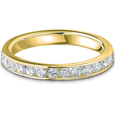 0.50ct Lab Grown Round Diamond Channel Set Wedding Band | D VVS | Platinum Image