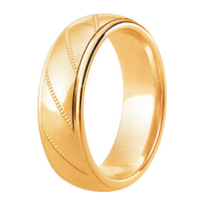 Image of Yellow Gold Diamond Cut Traditional Court