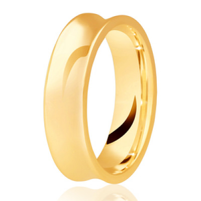 Image of Yellow Gold Diamond Cut Concave