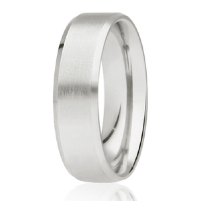 Image of White Gold Diamond Cut Flat Court