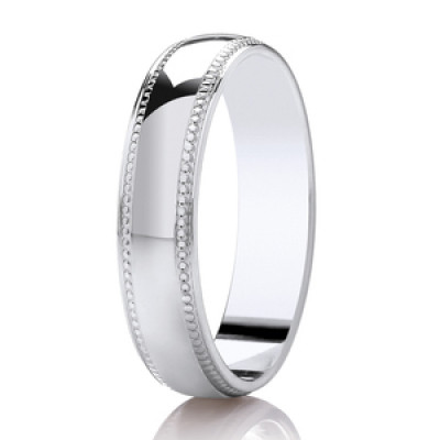 Image of White Gold Diamond Cut Traditional Court