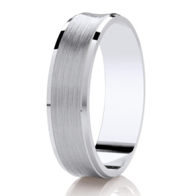 Image of White Gold Diamond Cut Concave