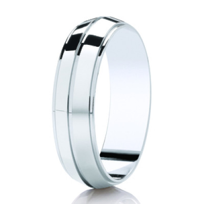 Image of White Gold Diamond Cut Traditional Court