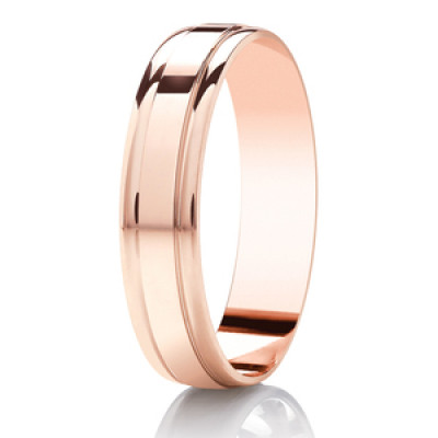 Image of Rose Gold Diamond Cut Flat Court